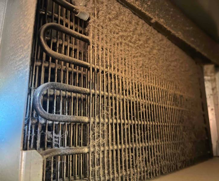 Dirty condenser coils